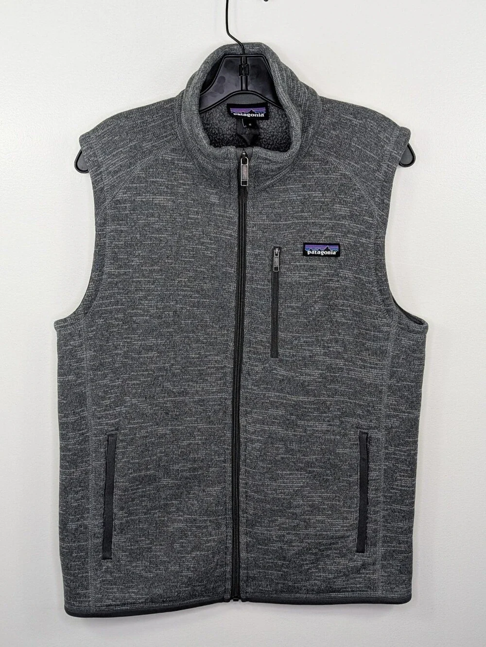 Patagonia Better Sweater Vest Mens Medium Dark Gray Full Zip Fleece STY25881FA17